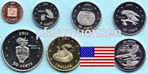 USA 2013 La Posta - Indianer 6 Münzen