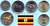 Uganda 2007 - 2012 komletter Satz mit 5 Münzen