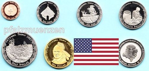 USA 2023 Catawba - Indianer 6 Münzen