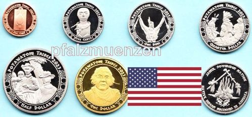 USA 2023 Potawatomi - Indianer 6 Münzen
