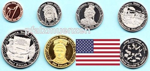 USA 2023 Seneca - Indianer 6 Münzen