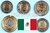 Mexiko 2023 1 - 10 Pesos Bimetall-Jahrgangsset